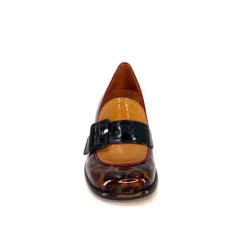 Chie Mihara Meisen Cuir Marron Rouge Vert