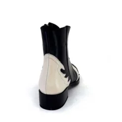 Dansi 5904 Cuir Noir Et Blanc