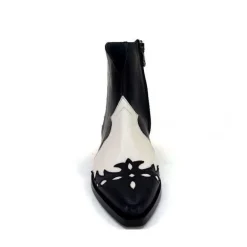 Dansi 5904 Cuir Noir Et Blanc