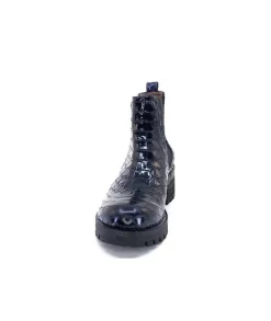 Dinka Cuir Vernis Coco Bleu