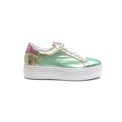 Elue Par Nous Nany Cuir Metal Vert