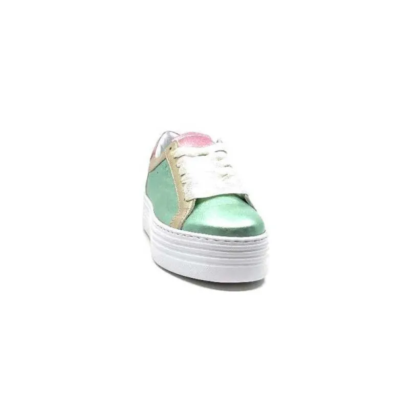 Elue Par Nous Nany Cuir Metal Vert