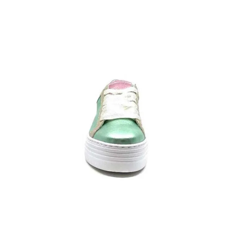 Elue Par Nous Nany Cuir Metal Vert