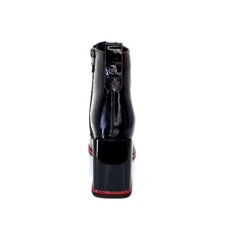 Elue Par Nous Paella Cuir Noir Vernis