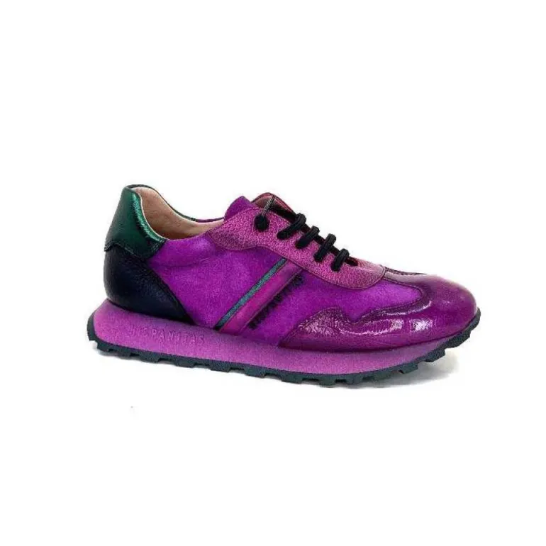 Hispanitas Hi 233073 Loira Cuir Vernis Et Daim Fushia