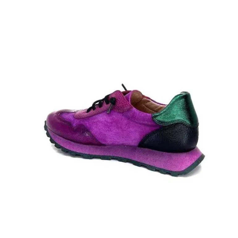 Hispanitas Hi 233073 Loira Cuir Vernis Et Daim Fushia