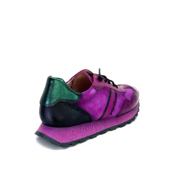 Hispanitas Hi 233073 Loira Cuir Vernis Et Daim Fushia