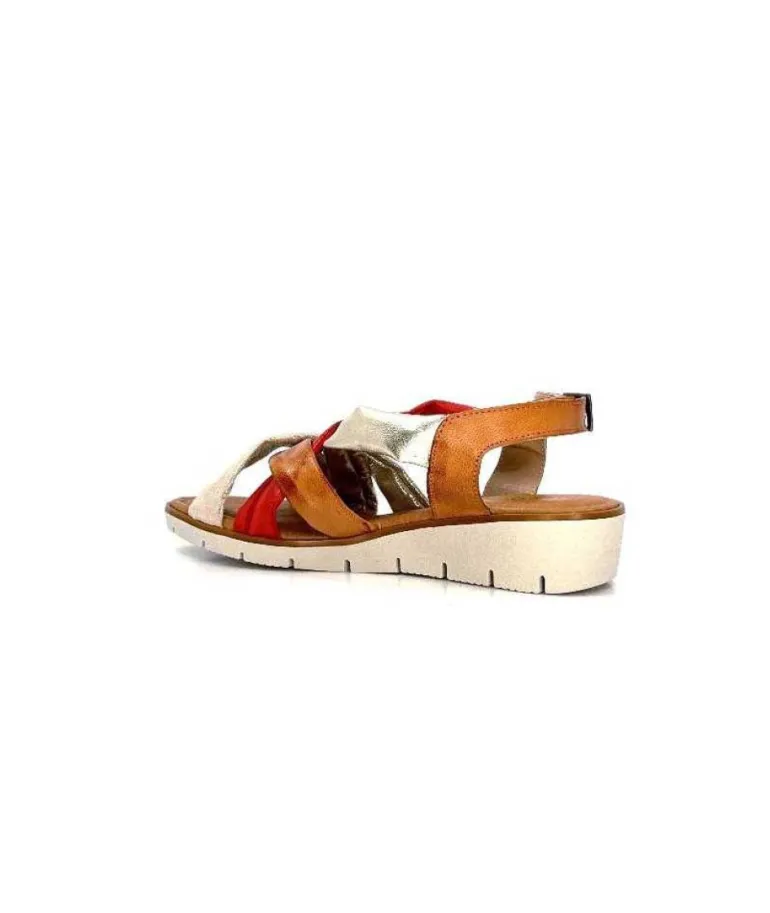 Ivoire 2146 Ceralin Cuir Rouge Marron Or