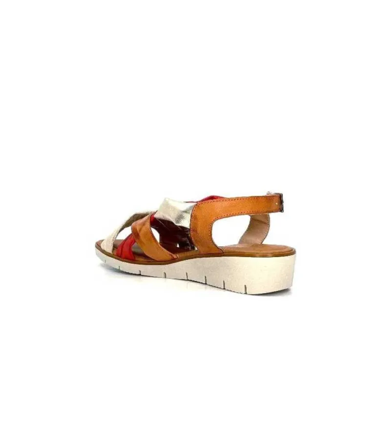 Ivoire 2146 Ceralin Cuir Rouge Marron Or