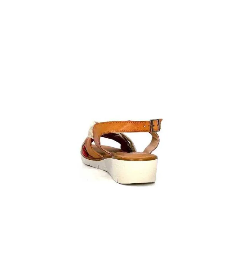 Ivoire 2146 Ceralin Cuir Rouge Marron Or