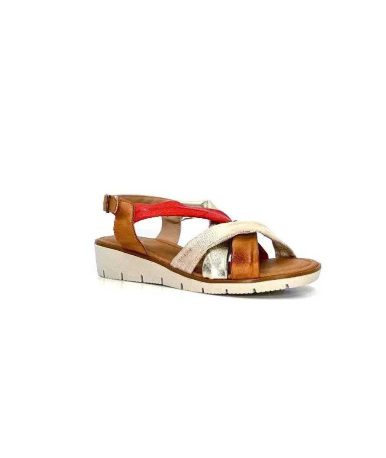 Ivoire 2146 Ceralin Cuir Rouge Marron Or
