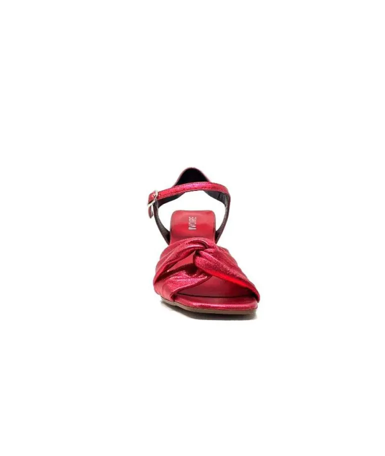 Ivoire 3716 Cuir Metal Rouge