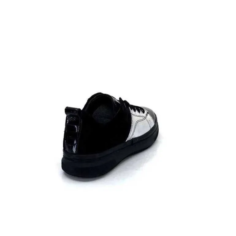Ivoire 500-353 Cuir Noir & Argente