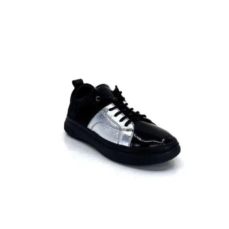 Ivoire 500-353 Cuir Noir & Argente