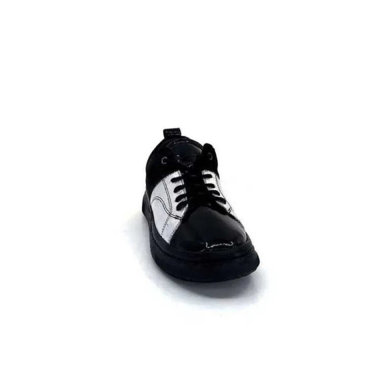 Ivoire 500-353 Cuir Noir & Argente