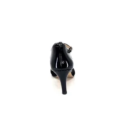 Ivoire 1801 Cuir Vernis & Daim Noir