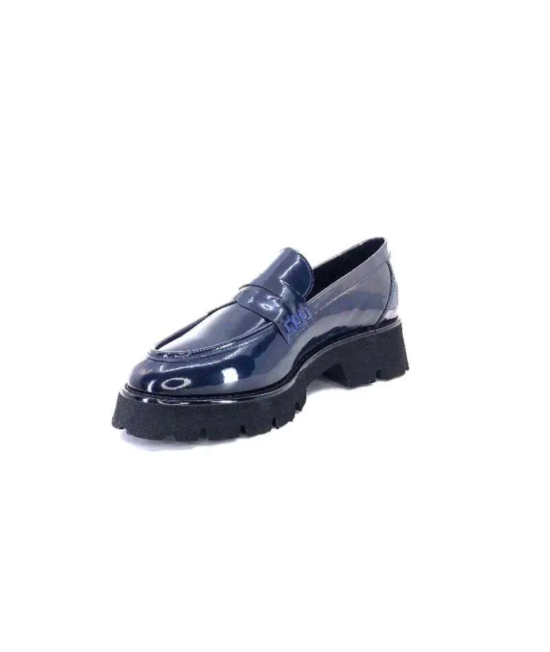 Ivoire 108606 Cuir Vernis Marine
