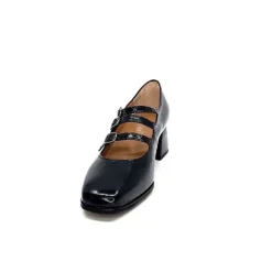 Ivoire 4145 Cuir Vernis Noir