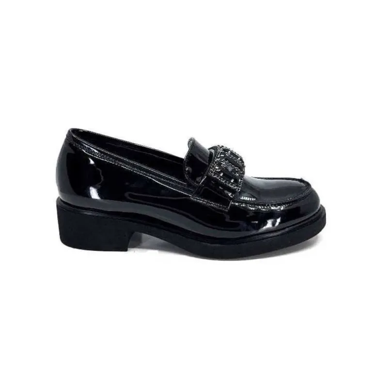 Ivoire 844926 Cuir Vernis Noir