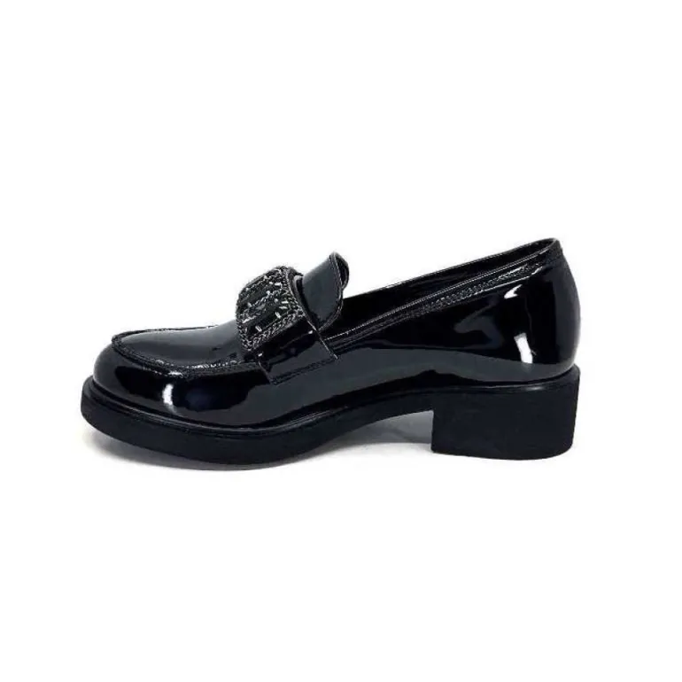 Ivoire 844926 Cuir Vernis Noir