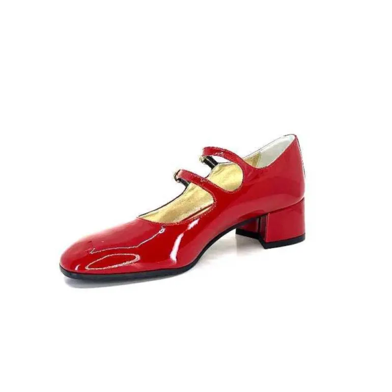 Ivoire 914 Cuir Vernis Rouge