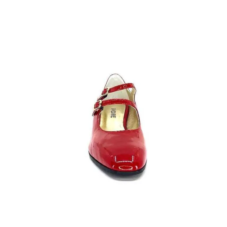 Ivoire 914 Cuir Vernis Rouge