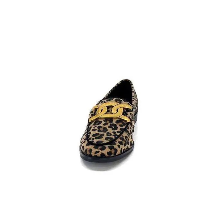Ivoire 2200127-1225 Daim Taupe Imprime Leo