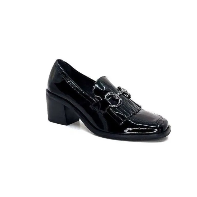 Ivoire 78006 Fortunato Cuir Vernis Noir