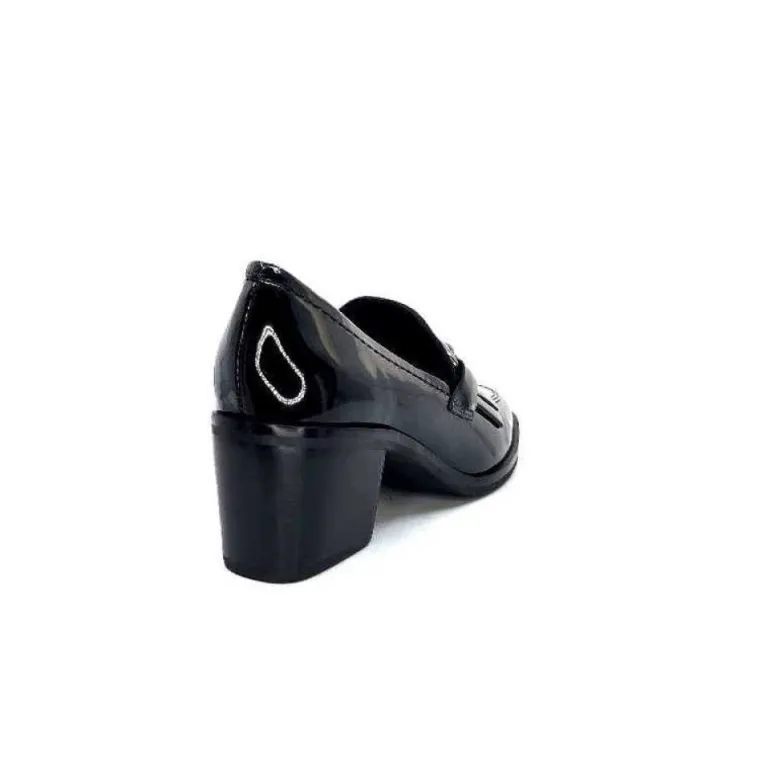 Ivoire 78006 Fortunato Cuir Vernis Noir