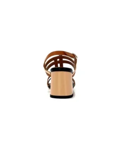 Ivoire B621 F Romagna Cuir Noir Cognac Nude