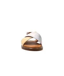 Ivoire 908D Cuir Argent Et Nude