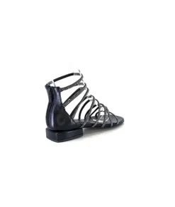 Ivoire E35.008 Cuir Noir Strass