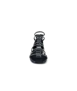 Ivoire E35.008 Cuir Noir Strass