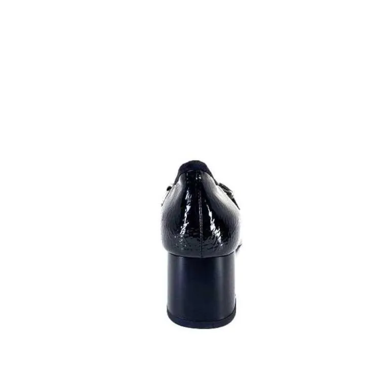 Ivoire 7E4906 Iv Cuir Vernis Noir
