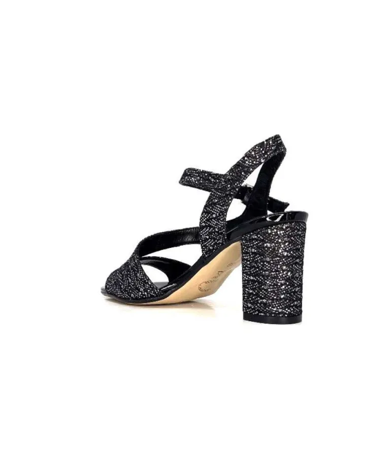 Ivoire F2215 Asia Textile Glitter Noir