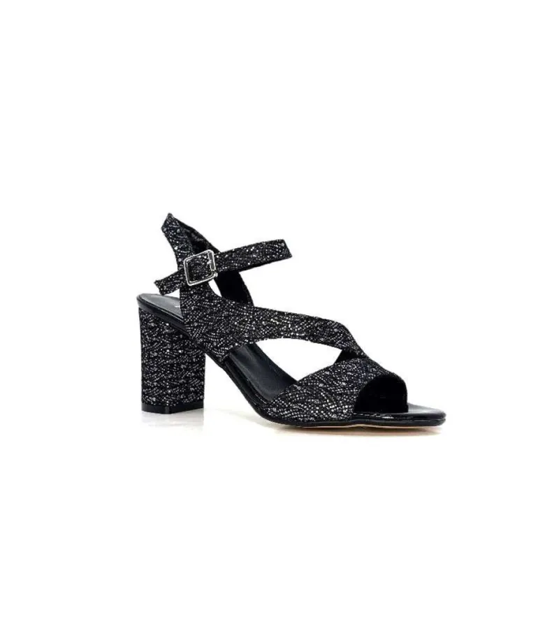 Ivoire F2215 Asia Textile Glitter Noir