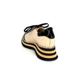 Ivoire H985M Cuir Vernis Noir Beige