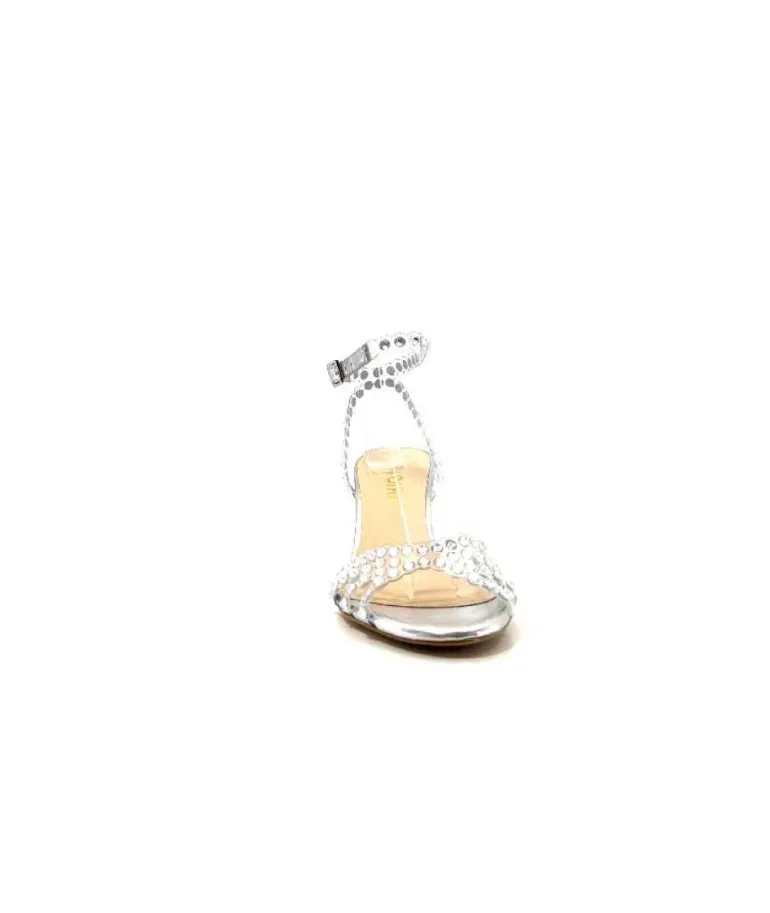 Ivoire Linda Cuir Metal Argent