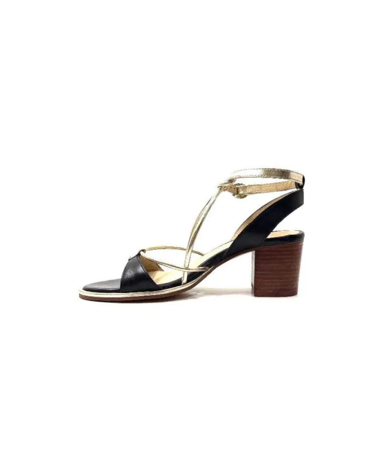 Les Tropeziennes Lilon Cuir Noir & Or