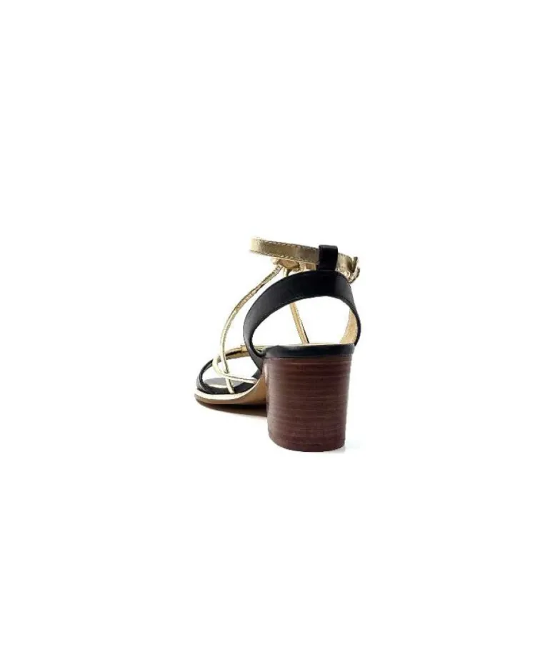 Les Tropeziennes Lilon Cuir Noir & Or