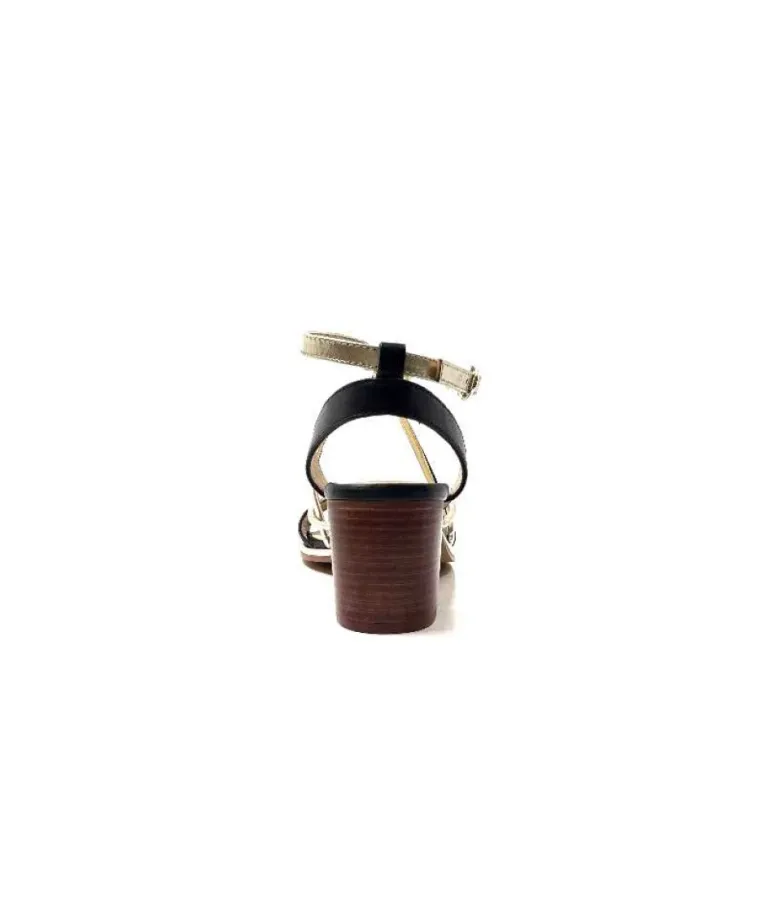 Les Tropeziennes Lilon Cuir Noir & Or
