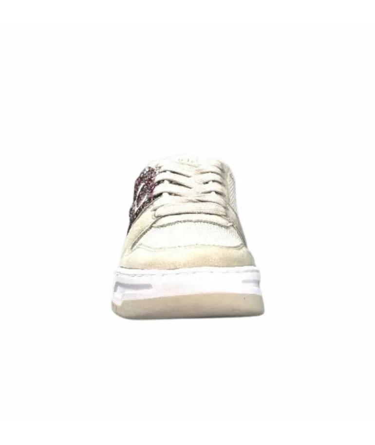 Liu.Jo Ba3093Tx306 Suede Textile Blanc Glitter