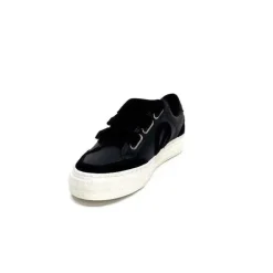 No Name Strike Straps Cuir Noir