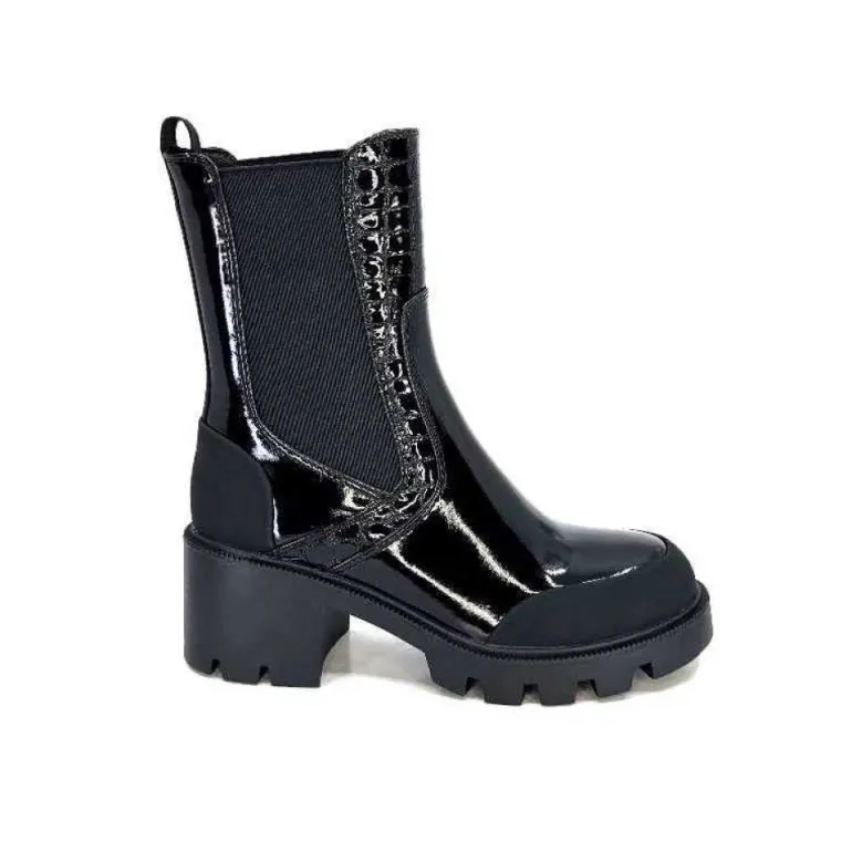 Noa Harmon 9117 Eros Cuir Vernis Noir