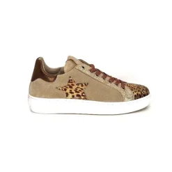 Reqins Sun Stella Mix Cuir Daim Beige