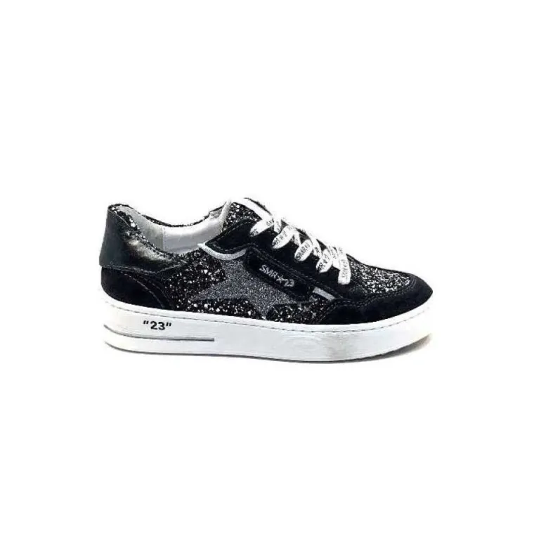 Semerdjian Smr Ale 10221 Cuir Gris & Glitter
