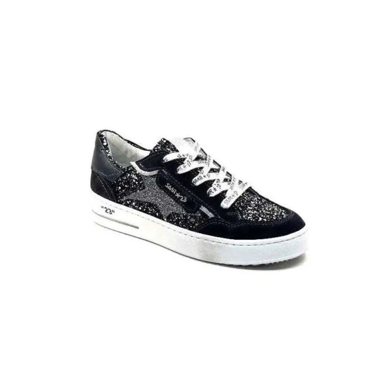 Semerdjian Smr Ale 10221 Cuir Gris & Glitter