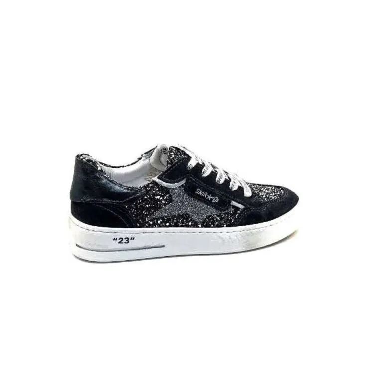 Semerdjian Smr Ale 10221 Cuir Gris & Glitter