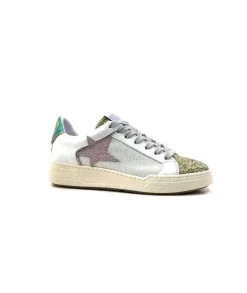 Semerdjian Smr Duck 9433 Cuir Blanc Glitter Or