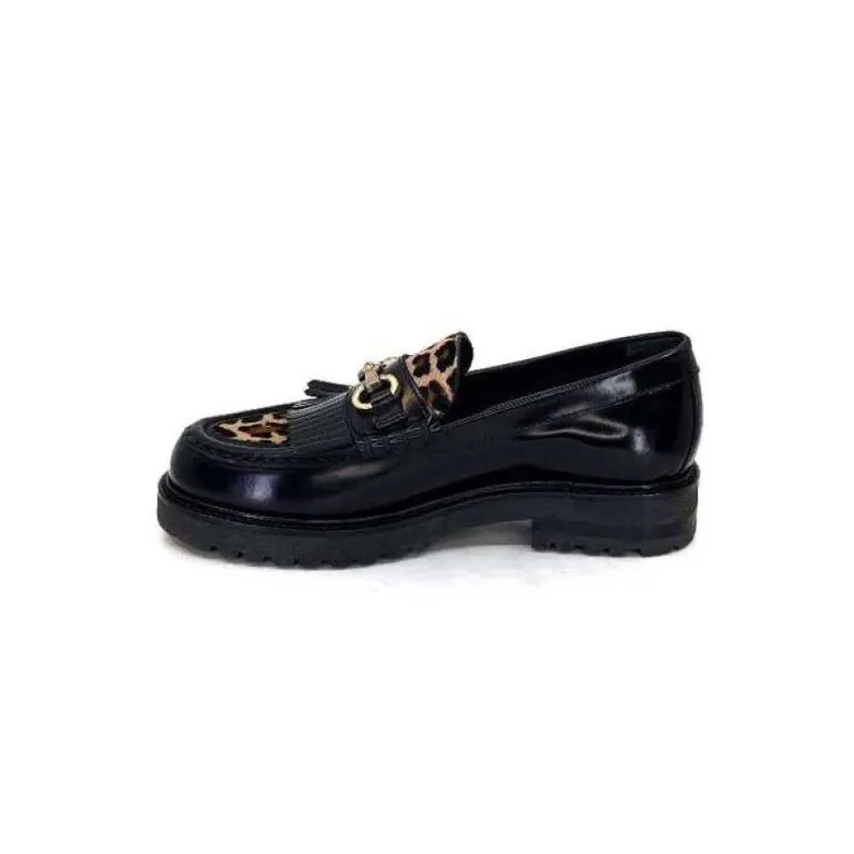 Triver Flight 707.01B Cuir Noir Poulain Leo